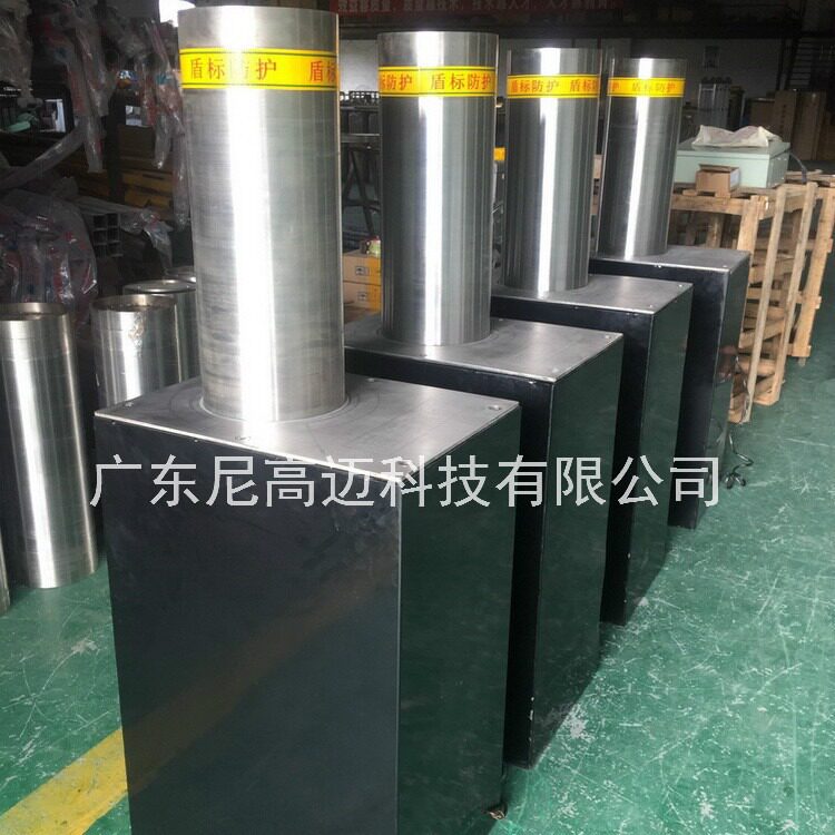 防恐可伸缩交通立柱304不锈钢成品活动拦车桩电动液压一体升降柱