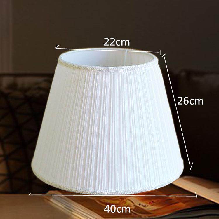 E27螺口卧室床头台灯罩墙壁罩大气简约落地灯罩锥形布艺灯伞