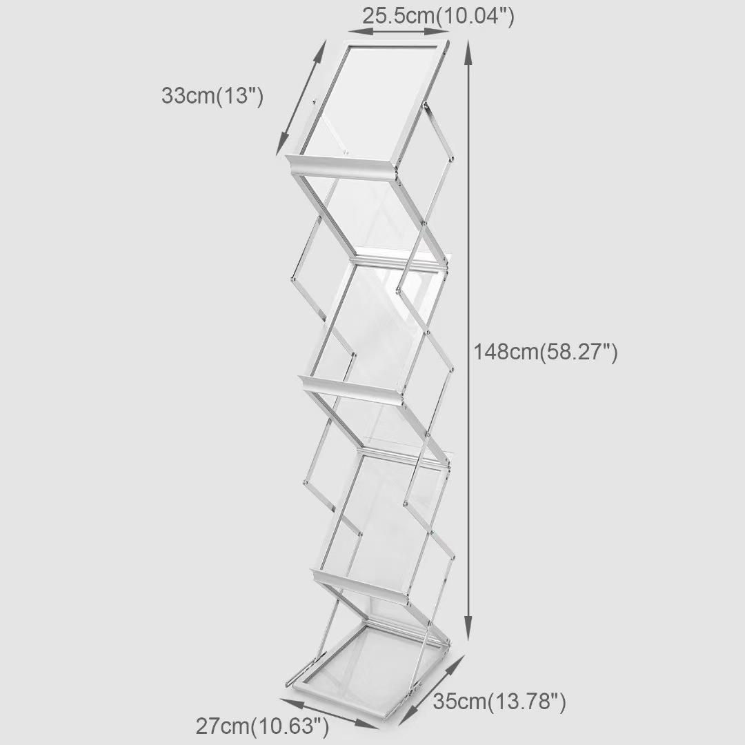 中古风时尚杂志架展示宣传架拍照多层伸缩网红立式拍摄陈列展示架