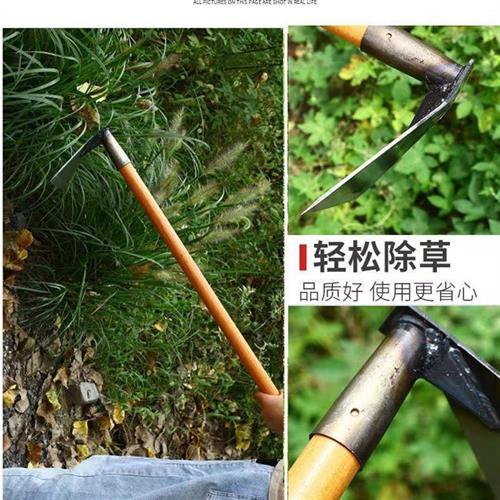 锄头家用种菜挖笋除草松土神器户外挖地翻松土全锰钢农用开荒工具