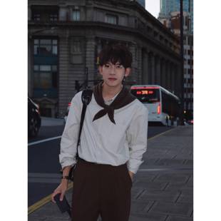 衬衫 Eli 男士 新疆棉复古知识份子牛津纺细条纹长袖 巴黎旧刊