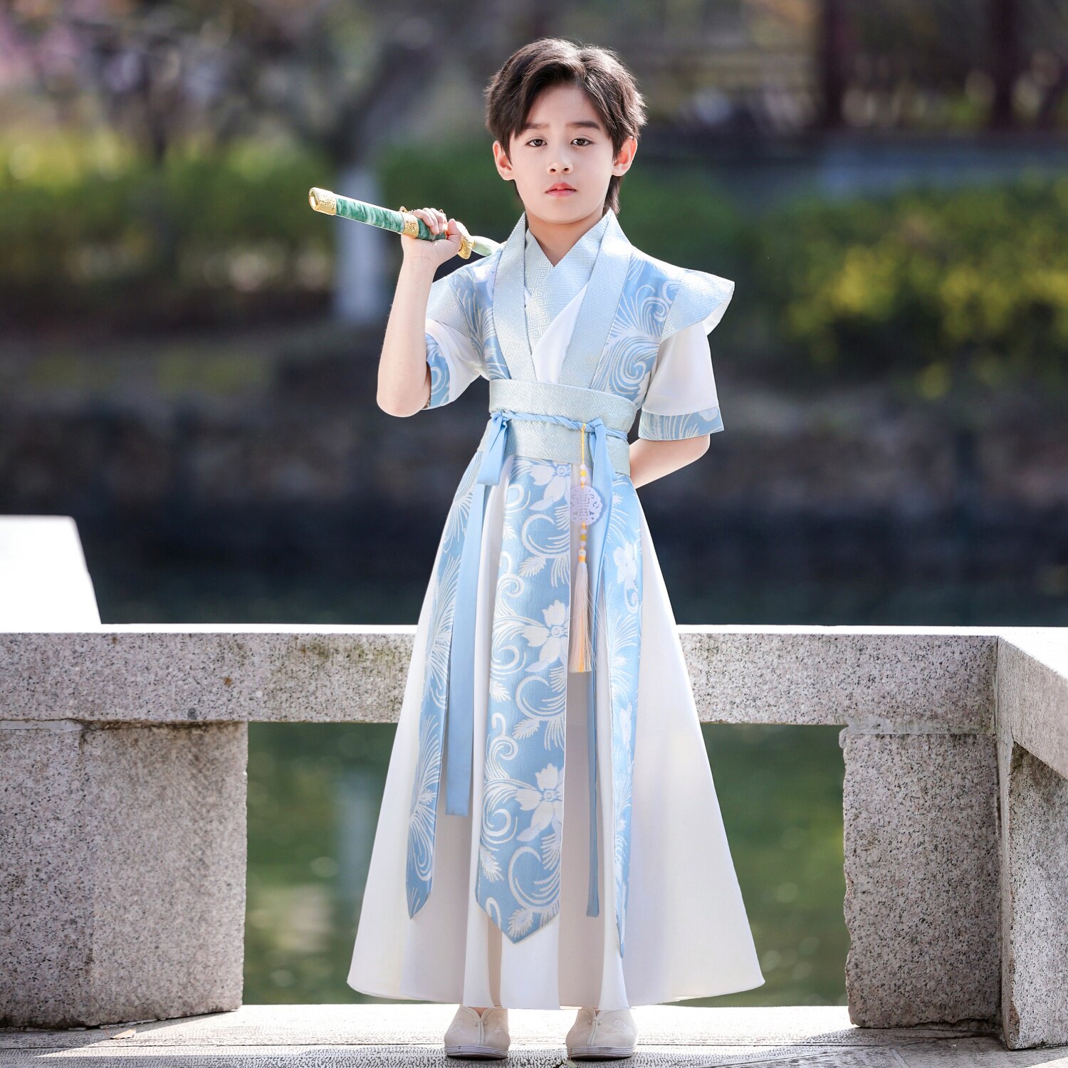 男童汉服2026新款夏季薄款中国风侠客古装少爷公子唐装六一演出服