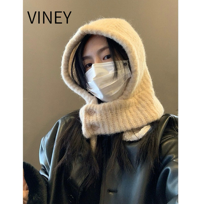 Viney帽子女围巾一体2026