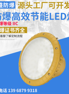 DCD8814防爆高效节能LED灯化工液化站投光仓库泛光吊杆吸顶式圆形