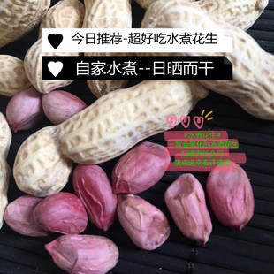 新花生农民自种日晒水煮花生好吃不上火 新红衣花生0添加 包邮