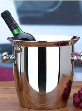 304不锈钢欧式香槟桶加厚冰桶冰粒冰块冰镇葡萄红酒桶酒店酒吧KTV