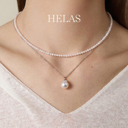 HELAS赫拉海水珍珠18K金项链女