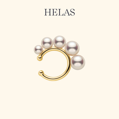 HELAS·赫拉淡水珍珠耳骨夹14K金