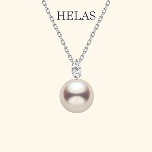 HELAS赫拉爱迪生淡水珍珠项链K金