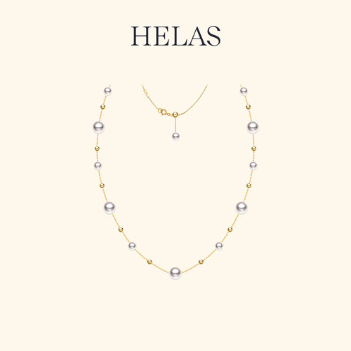 HELAS赫拉Akoya珍珠18K金项链