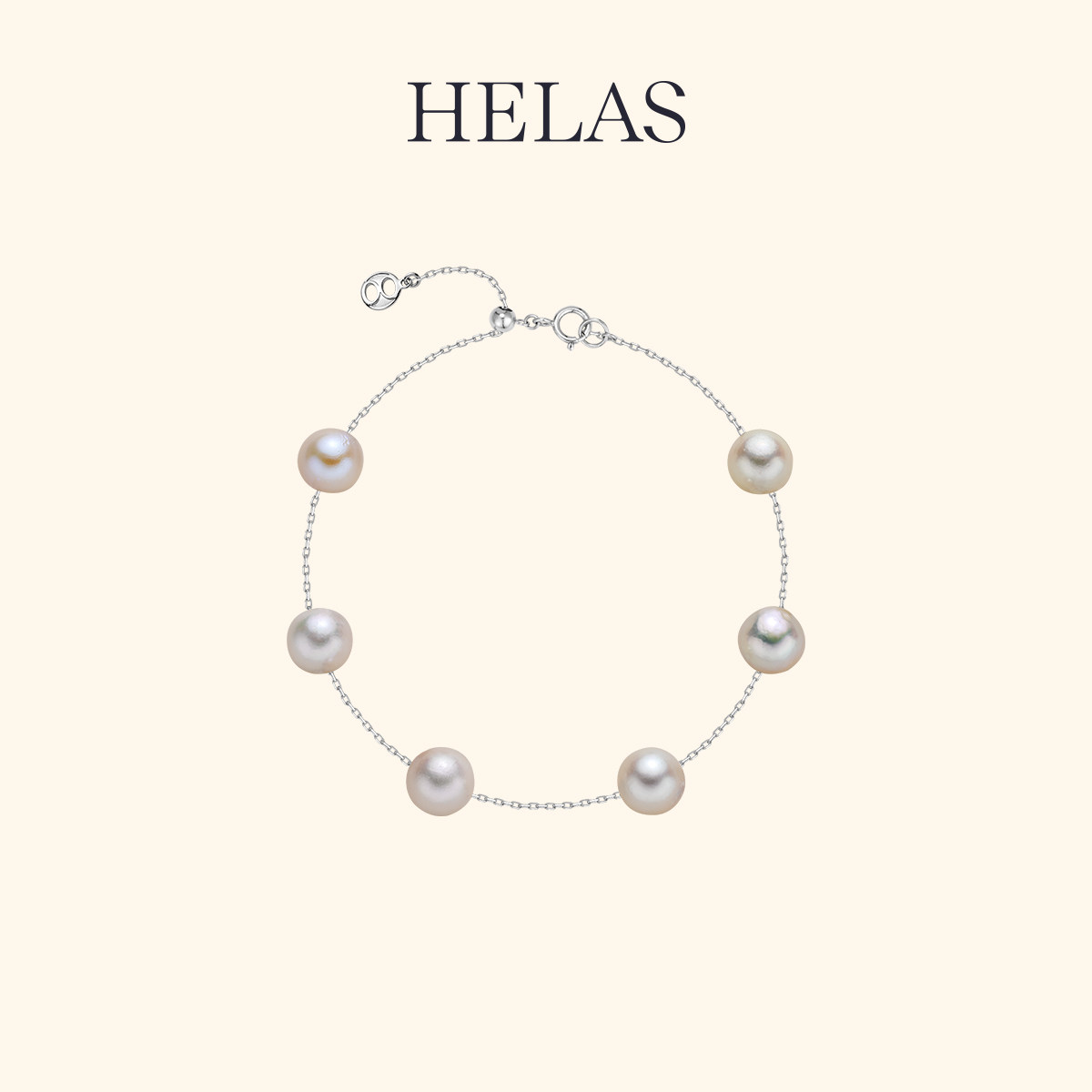 HELAS赫拉Akoy珍珠手链S925银