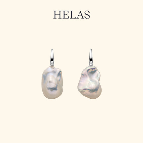 HELAS赫拉淡水珍珠耳钉S925银