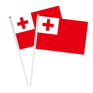 加厚汤加国旗户外大旗手摇旗中俄串旗办公桌旗会议签约旗帜外国旗运动会小旗帜广场装饰吊旗落地旗3号4号旗