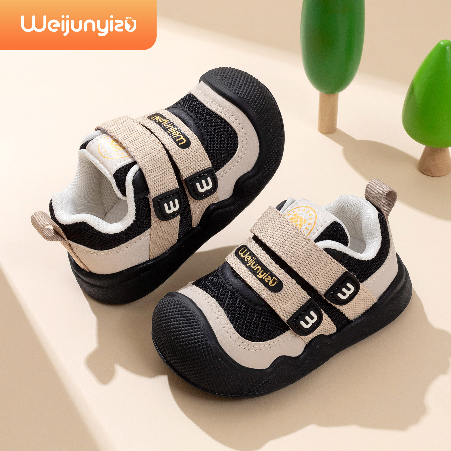 学步鞋男宝宝鞋子春季款婴儿学步鞋软底透气机能鞋1一2-3岁男童鞋