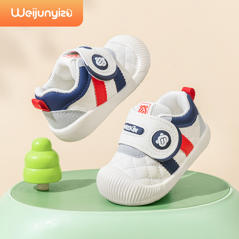 炜俊亿足学步鞋男宝宝鞋子春秋季婴幼儿鞋软底1一2-3岁男童机能鞋