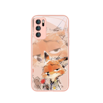 疯狂动物城尼克情侣朱迪可爱玻璃