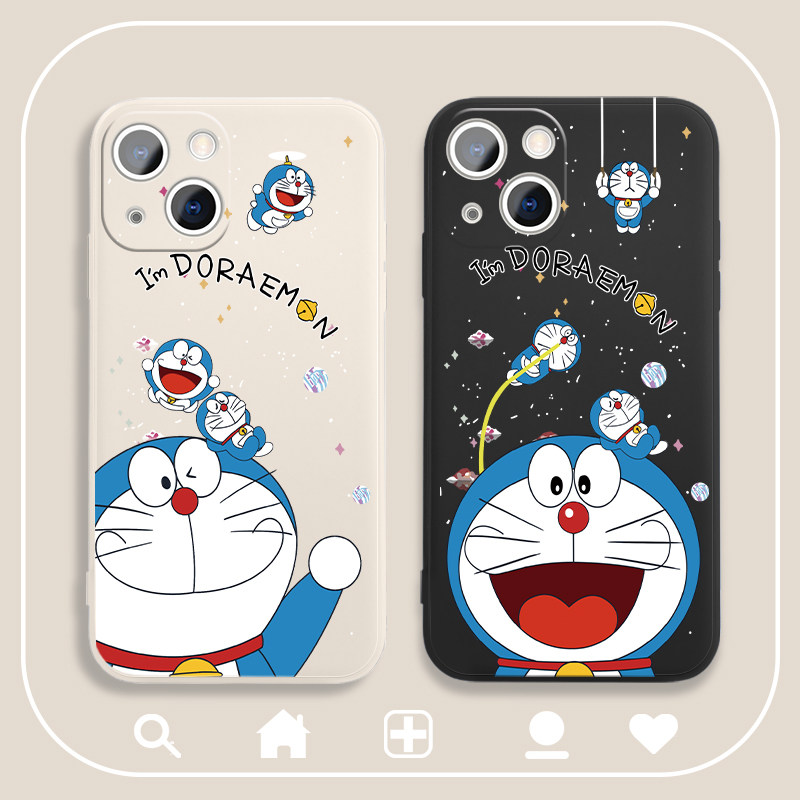 哆啦a梦苹果13手机壳网红卡通iphone12叮当猫11promax蓝胖子13pro机器
