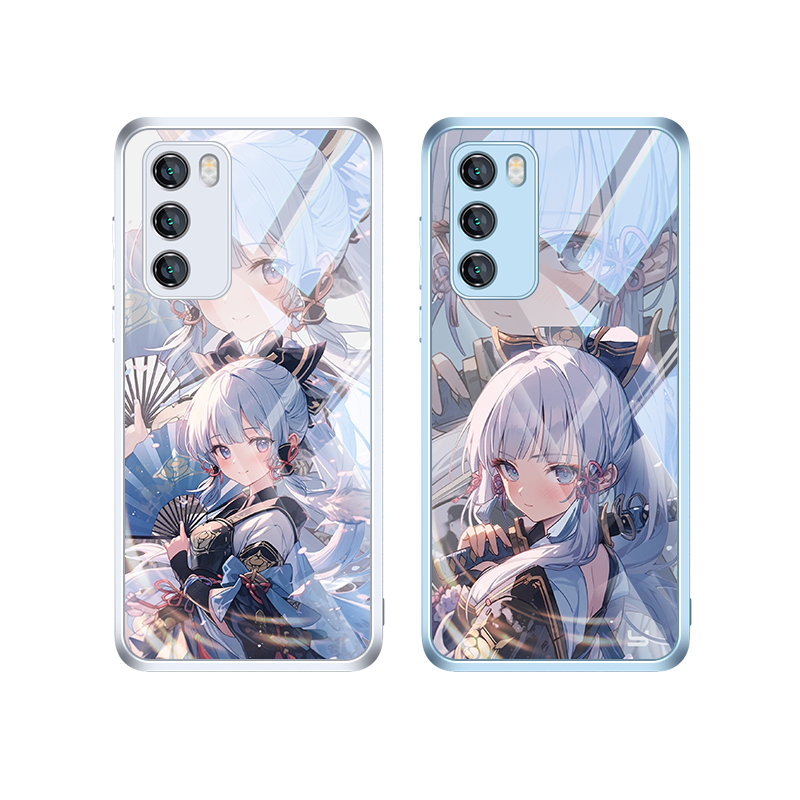 原神华为nova11手机壳10Pro新款p50p60神里绫华mate40高级感适用9se二次元p30p40创意荣耀90镜面Magic5玻璃80