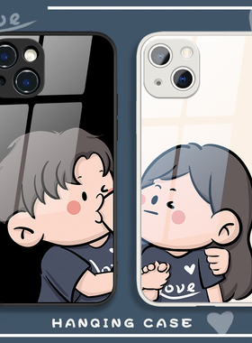 适用苹果17/16手机壳15情侣iphone13pro卡通14max男女mini秀恩爱13pro可爱x个性xr创意xsmax小众8p液态玻璃68