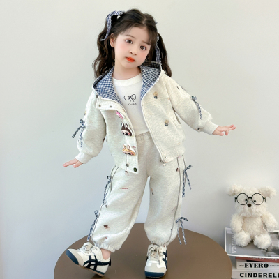 女童秋装套装2025儿童拉布布衣服