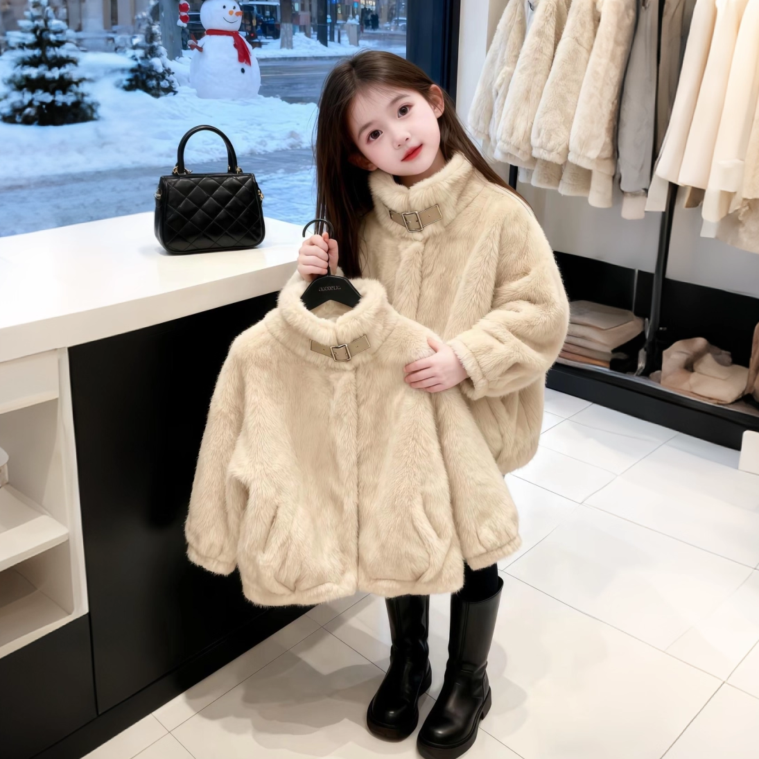 洋气爆款女孩加厚保暖上衣潮