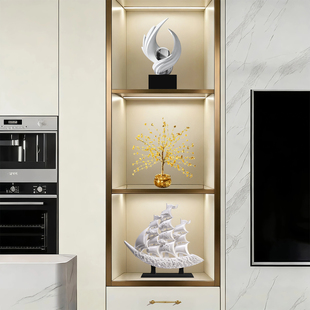 轻奢高档电视柜壁龛装饰酒柜2026新款客厅玄关艺术摆件高级感小众