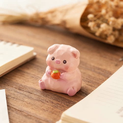 可爱小猪迷你公仔桌面摆件