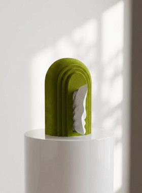 创意几何拱门陶瓷桌面装饰摆件