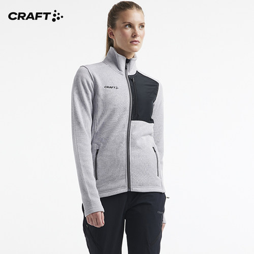 CRAFT运动女立领抓绒夹克加厚