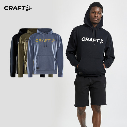 CRAFT运动男连帽抓绒卫衣
