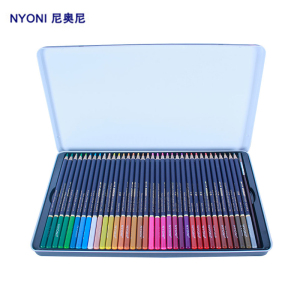 nyoni水溶性彩铅铁盒画画手绘
