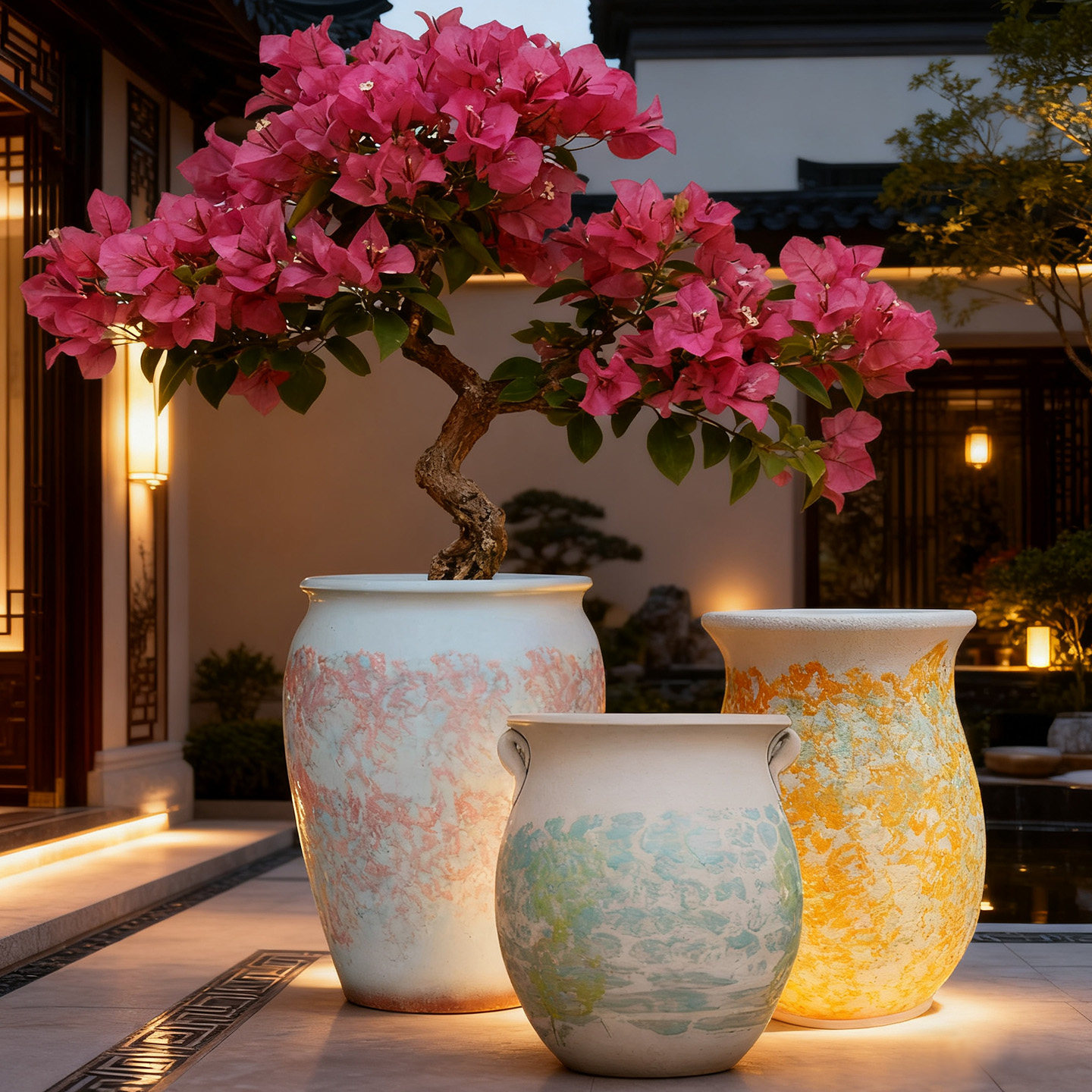 手工复古粗陶花盆老桩盆三角梅透气养根花盆绿植盆栽陶瓷家用盆景