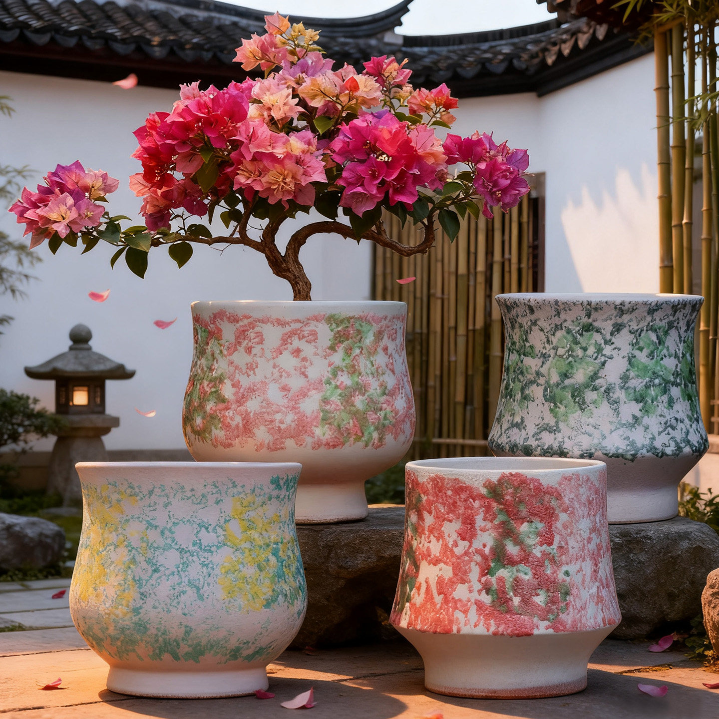 复古粗陶大口径陶瓷花盆家用多肉兰花三角梅绿植盆栽植物创意花器,鲜花速递/花卉仿真/绿植园艺,花盆,淘宝优惠券,粉丝福利购,淘宝优惠卷