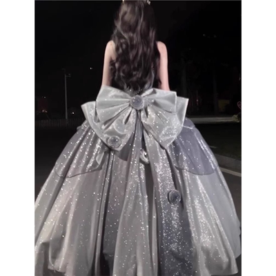 欲揽星河洛丽塔晚礼服女超仙生日派对甜美成人礼公主裙主持高级感