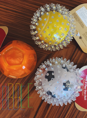 Rosewood 狗狗橡胶布类耐咬双层球类玩具弹力球 成犬幼犬磨牙老虎