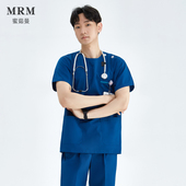 蜜茹曼洗手衣女手术服短袖 手术室医生刷手服工作服圆领手术衣套装