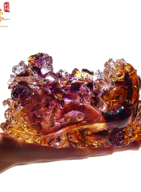 琉璃招财聚财貔貅聚宝盆开业礼品