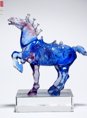 琉璃水晶摆件装饰品酒柜玄关