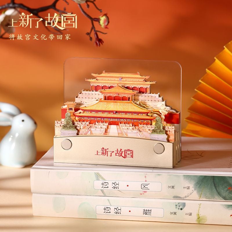 上新了故宫三大殿立体纸雕便签灯