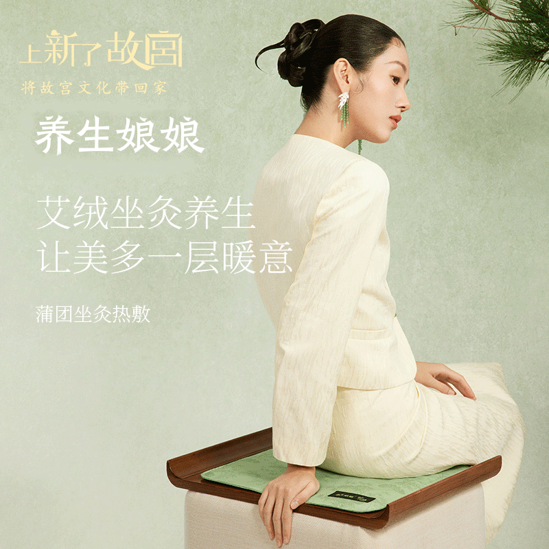 上新了故宫艾草艾灸热敷坐垫
