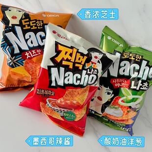 Nacho韩国好丽友干酪味玉米片芝士脆片酸奶油洋葱味