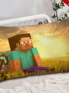 我的世界抱枕游戏枕头MC麦块靠枕动漫学生宿舍午睡抱枕靠垫定制