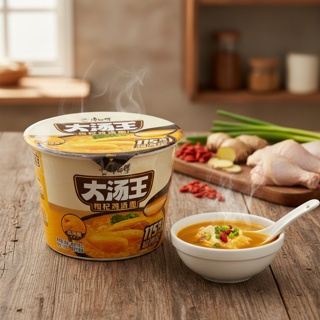 康师傅大汤王枸杞鸡汤面桶装