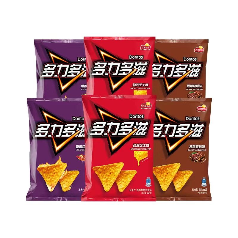 多力多滋玉米片68g/140g热辣芝士味办公室零食追剧解馋百事食品