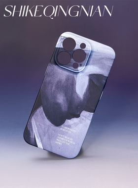 側臉 iphone15pro美术生的手机壳新款2024抽象插画16plus适用苹果14promax冷淡风ins艺术13mini磨砂超薄r12xs
