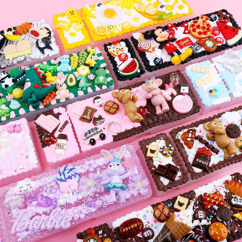 dly手工制作文具盒铅笔盒子自制奶油胶卡通材料包女生可爱仙气网