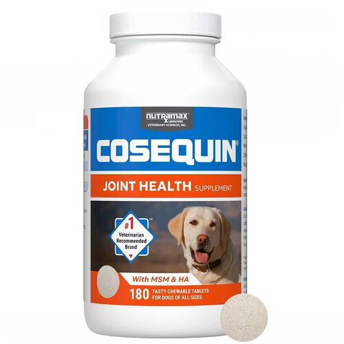 美国进口Cosequin犬氨糖软骨素增强版咀嚼片180片狗狗营养补充