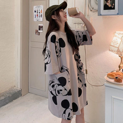 宽松胖妹妹大码连衣裙韩版百搭孕妇装潮