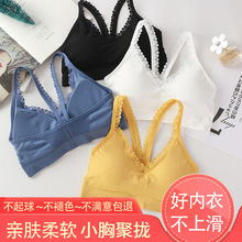 抹胸内衣女无钢圈小胸聚拢美背文胸吊带网红爆款裹胸学生运动背心