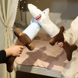 可爱创意鲨匕叉鲨笔鲨鱼剑谐音梗玩偶毛绒玩具搞怪笑整蛊公仔抱